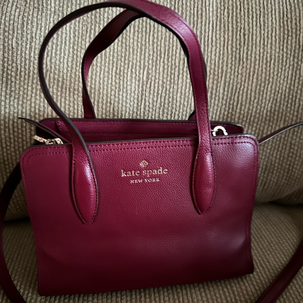 Kate Spade Small Rowe Top Zip Satchel BlackBerry Preserve